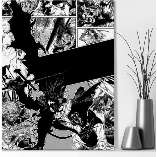 Asta Demon Form Manga Black Clover Anime Home Decor Canvas Painting Wall Pictures Living Room Decoration Art Posters Prints