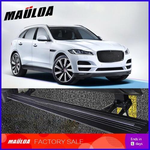 Car Accessories High quality aluminium alloy Automatic scaling Electric pedal side step running board for F-PACE 2016