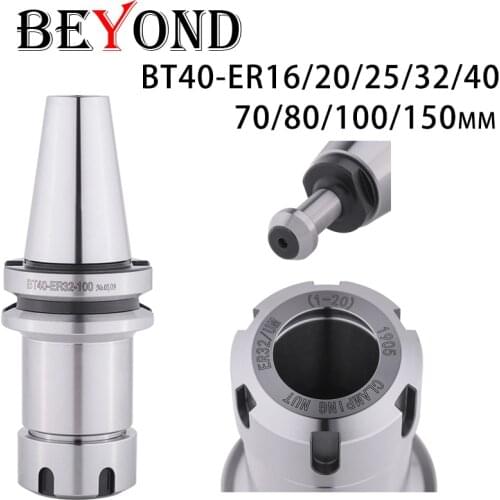 BEYOND BT40 ER16 ER20 ER25 ER32 ER40 70L 80L 100L 150L Precision≤0.003 Shank CNC Machining Center Tool Holder Collet