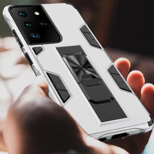 For Samsung Galaxy S21 Ultra Case ShockProof Armor Cover Samsung S21 FE Plus S21Ultra S 21 S2 1 Magnet Stand Phone Back Covers