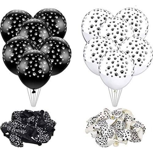 Jungle Animal Balloons Animal Paws Print Balloons Latex Tiger Leopard Dog Paw Balloon for Kids Birthday Party Decoration Supply