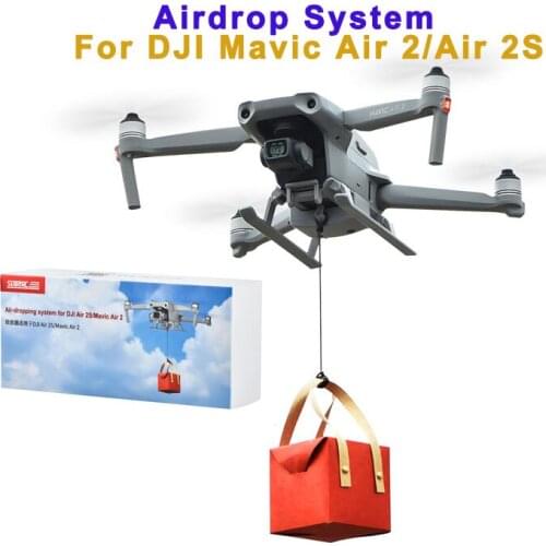 DJI Mavic Air 2/Air 2S Drone Airdrop System w Landing Gear Wedding Proposal Delivery Device Dispenser Thrower Transport Device