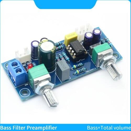 Low-Pass Filter Bass Preamplifer Board Ne5532 Low Pass Subwoofer Audio Filter Pre-amplifier Bass/Volume Frequency Tone Board