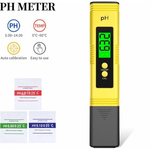 Pocket Pen Water PH Meter 0.01 Digital Tester 0.0-14.0pH with backlight for Aquarium Pool Water Laboratory 45% off