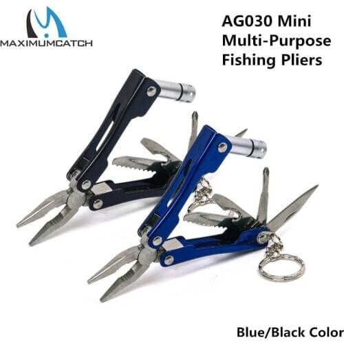 Maximumcatch Pocket Size LED Flashlight Knife For Camping Multi Tool Fishing Pliers