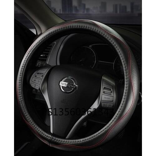 The leather steering wheel cover is suitable for Nissan Sciandra X-Trail xiao Kekicks Murano car cover