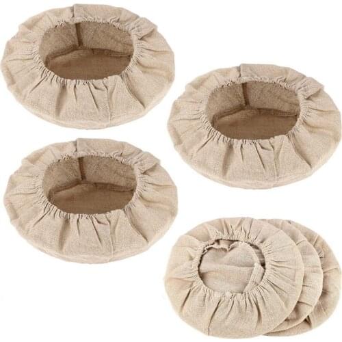 Round Bread Proofing Basket Cloth Liner Sourdough Banneton Proofing Cloth Natural Rattan Baking Dough Basket Cover 6Pcs