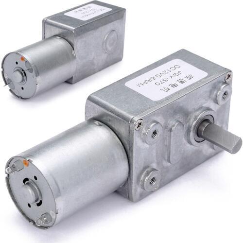 High Torque Motor DC 12V 0.6RPM High Torque Worm Electric Geared DC Motor GW370 Low Speed