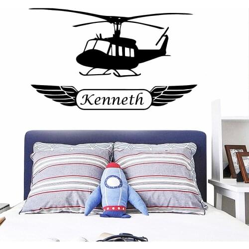 Diy Plane Custom Name Decals Removable Wall Stickers For Baby Room Wall Decor Sticker Wall Decal Murals