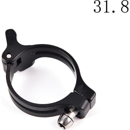 Front shifting transmission seat black adjustable 31.8mm mountain bike bicycle front derailleur joint clip outdoor accessories