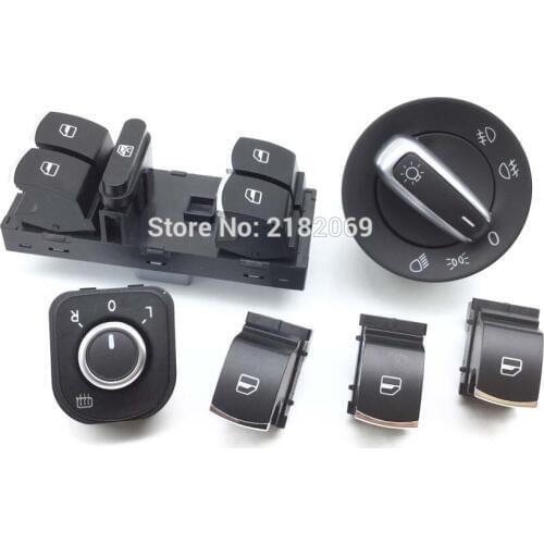 Headlight Window Mirror Headlight Switch For VW Rabbit Jetta Golf GTI MK5 MK6 Tiguan Passat B6 CC 5ND959857 5ND959565B,5ND959855