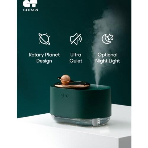 Saturn Shaped Night Light Mist Humidifier with Rolling Gold modal Desktop Usb Powered Humidifier