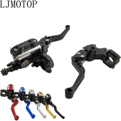 22mm Motorcycle Brake Clutch Levers Cable Clutch Reservoir For YAMAHA WR450F WR250R WR250X WR450 SEROW 225 250 600 Accessories