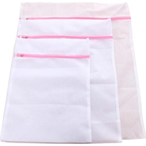 Laundry Mesh Net Washing Bag Clothes bra sox Lingerie Socks Zipped Laundry Bags Washing Machine Cleaning Clothing Bags LX9262