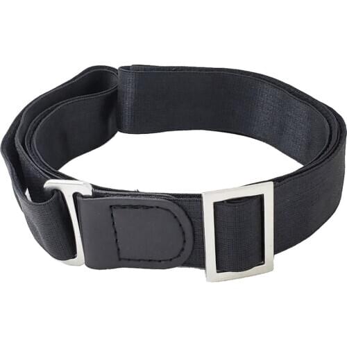 Hidden Elastic Belt with Adjustable Metal Closure Invisible Strap Stay Belt Unisex-2.5cm