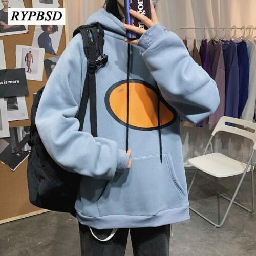 Funny Hoodie Men Sweatshirts 2020 New Fruit Print Fleece Warm Korean Hoodie Oversize Couple Pullover Colorful Hoodies Women