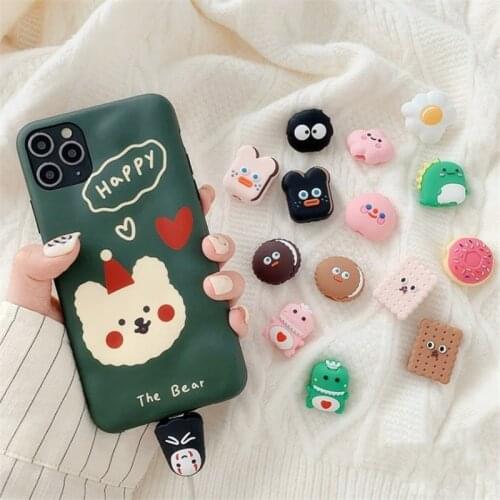 Cable Bite Cartoon Cookies Cable Protector Wire Winder Data Line Cord For Iphone USB Charging Protective Cover Winder Organizer