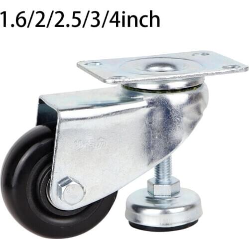1.6/2/2.5/3/4inch Rotating Furniture Heavy Duty Caster Adjustable Outrigger Is Suitable For Industrial Furniture Balance Caster
