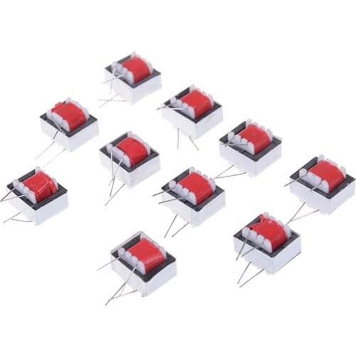 10pcs High Qulity Double-wire Winding Audio Transformers 600:600 Ohm Europe 1:1 EI14 Isolation Transformer