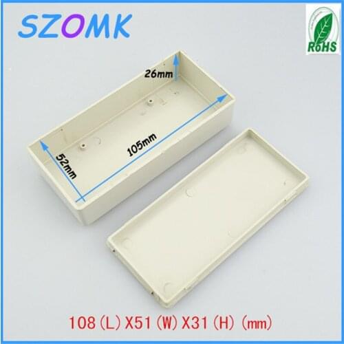 4pcs/lot electronics plastic case instrument enclosure 108x51x31mm abs plastics housing for pcb broad