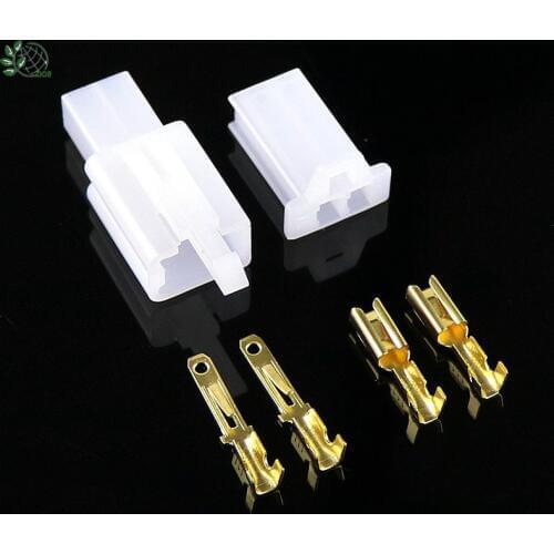 5 set/lot 2 pin 2.8mm Automotive electrical wire auto/car 2.8 Connector for E-Bike,Automobile,Motorcycle etc