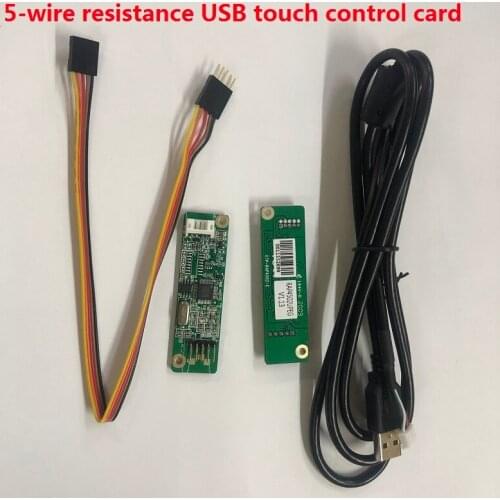 5-wire resistive USB touch screen controller LCD touch screen driver card with USB cable