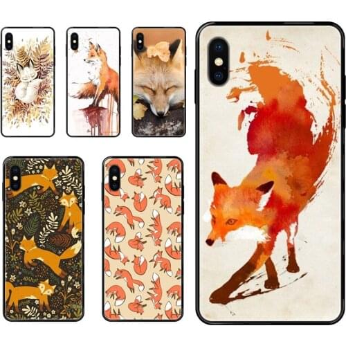 Mr Fox With Glasses Mobile Boys Black Soft Tpu Phone Case Cover For Redmi 3S 4X 4A 5 5A 6 6A 7 7A 8 8A 8T 9 9A K20 K30 S2 Y2