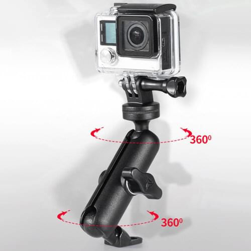 Motorcycle Riding Camera Holder Rearview Mirror Adjustable Metal Fixed Bracket Stand For GoPro Hero 8/7/6 Action Cameras XIAOMI