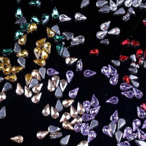 DIY Rhinestones Decoration White Claw Diamond Rhinestones Appliques for Wedding Dress Tape Crystals Rhinestones Strass Sewing F