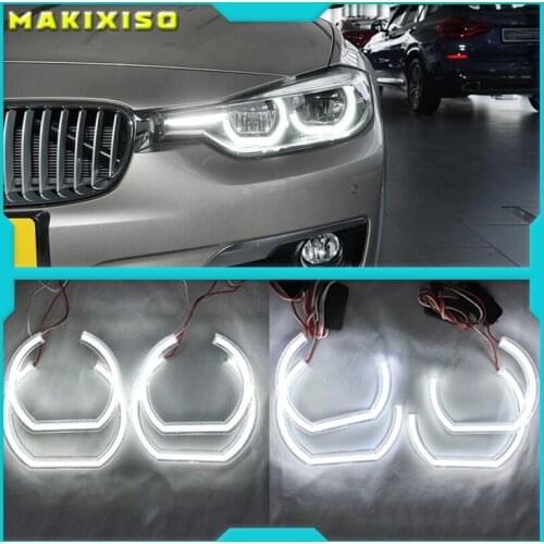 For BMW 3 Series E90 E92 E93 M3 Coupe and cabriolet 2007-2013 Car styling High Quality DTM Style White Crystal LED angel eyes