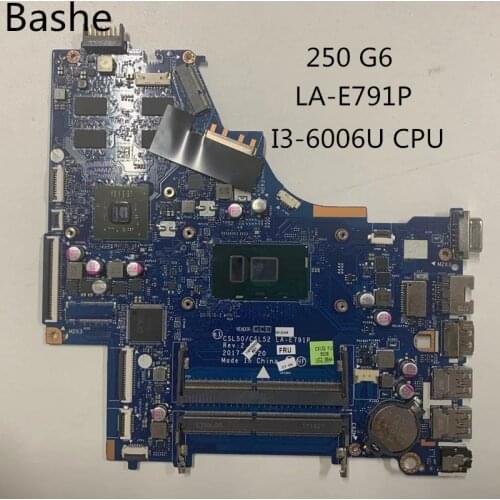 For HP 250 G6 15-BS Notebook motherboard I3-6006U CPU independent graphics card LA-E791P complete full test free shipping