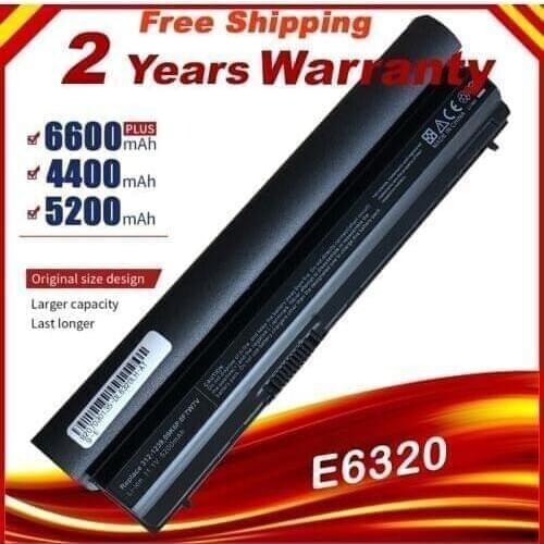 HSW 11.1V 6ell New RFJMW Laptop Battery For DELL Latitude E6320 E6330 E6220 E6230 E6120 FRR0G KJ321 K4CP5 J79X4 7FF1K Fast Shipp