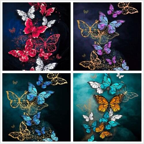 Butterfly Pattern 5D Diy Diamond Painting Cross Ctitch Kits Diamond art crystal Mosaic Embroidery Painting New Year Gift