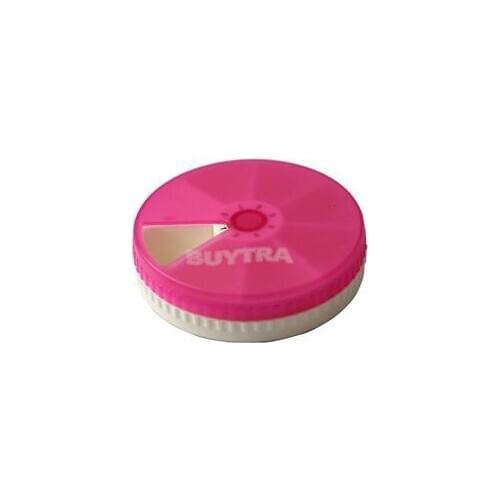 Weekly Rotating Pill Box Travel Pill Case Splitter Pill Organizer Medicine Box Cutter 7 Day Pill Container Pastillero