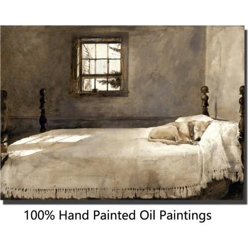 Wall Art Master Bedroom Modern Landscape Painting On Canvas Dogs 100% Hand Painted Oil Artwork Reproduction Home Decor Gift