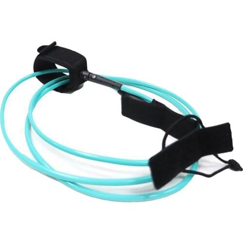 Surfboard Leash 10 Feet Straight Surfing Leg Rope Premium SUPs Leashes Padded Ankle Cuff Strap Secure Tether Cord Accessories