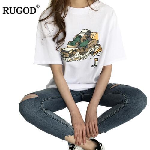 Женские трикотажные футболки RUGOD China At AliExpress