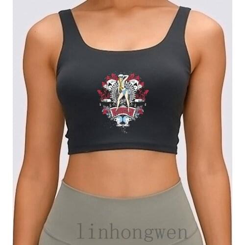 Pin Up Girl Car Show No01 Women Tank Top Printing Interesting Slim Trend Summer Size S-XL Comfortable Crop Top