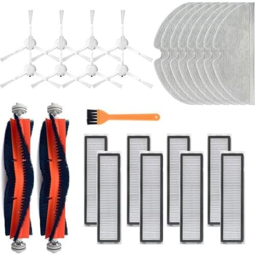 For Dreame D9 Robot Vacuum Cleaner Replacements Accessories Main Brush Side Brush HEPA Filter Mop Cloth Spare Parts