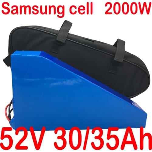 Free Duty 52V 13Ah 15Ah 18Ah 20Ah 25Ah 30Ah 35Ah Electric Bicycle Lithium Battery 48V/52V 1000W 2000W Triangle E-Bike Battery