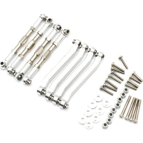 Metal Chassis Pull Rods Link Suspension Tie Rod for MN D90 D91 D96 D99 D99S MN90 MN99S 1/12 RC Car Upgrade Parts
