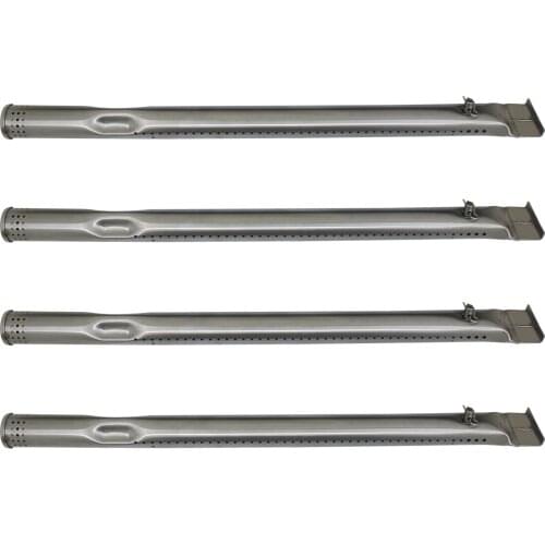 Universal Straight Pipe Stainless Steel BBQ Gas Grill Tube Burners Parts Replacement Accessories Fit for Charbroil 4 Pcs