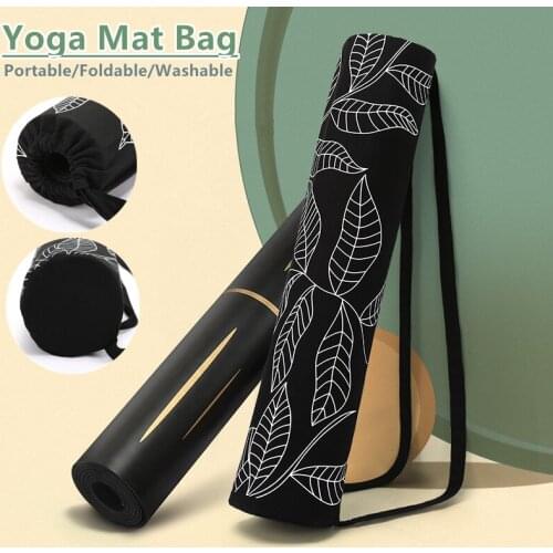 Thickened Canvas Sports Yoga Bag Portable Convenient Yoga Mat Storage Bag Ladies Gym Bag Exercise Fitness Carrier