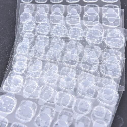 10pcs double-side adhesive tips transparent false nails tool nail glue tool