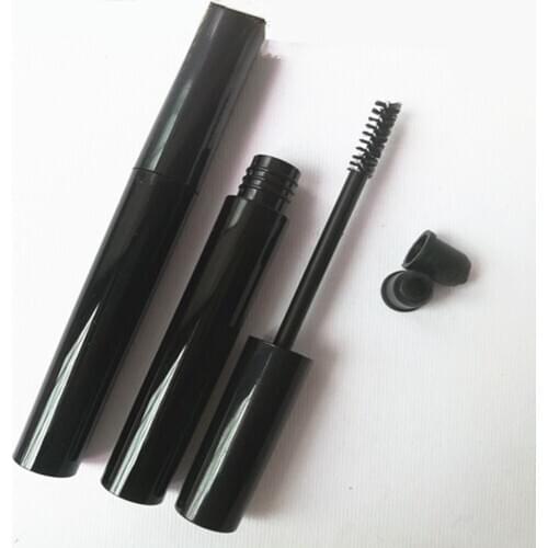 20ps/lot 10ml Empty Black Mascara Container Bottle Tube with Brush,eyelash Mascara Make Up Cream Container Applicator Bottle