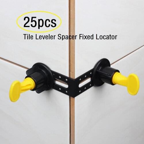 25 pcs/pack Male Angle Leveling Tools 90 Degree Tile Leveler Spacer Fixed Locator Used With Tile Leveler Spacers