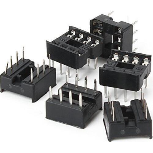 50PCS 8-Pin 8pins DIL DIP IC Socket PCB Mount Connector NEW GOOD QUALITY