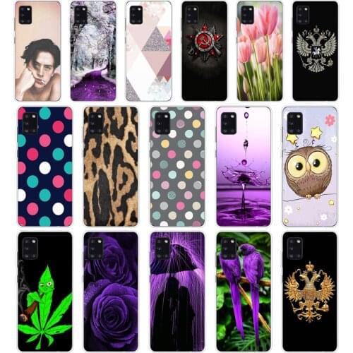 B case For Samsung Galaxy A31 Case For Samsung A31 A 31 SM-A315F 6.4" Phone Cover Silicon Soft TPU Coque Bumper full Protective