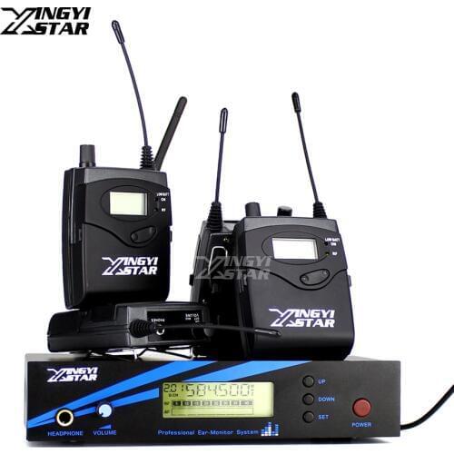 Four Bodypack Receiver Wireless In Ear Monitor System Professional Stage Monitoring For EK 2000 IEM One Transmitter in Earphone