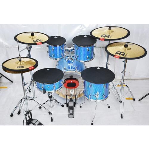 MoonEmbassy Hi-hat Cymbal Mute Bass Drum Silencer Tom Drum Pad Drum Set Accessories